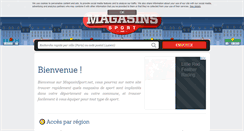 Desktop Screenshot of magasinsport.net